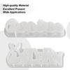 Easter Silicone Molds Silicone Rabbit Letter Crafting Mould Holiday Ornament Molds For Art Resin Plaster Easter Decor Ornament