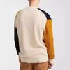 Cardigan masculino com blocos de cores, suéteres de malha com frente aberta, ajuste solto, manga comprida, cardigans com bolsos, suéter casual com decote em V e botões, roupa externa para homens
