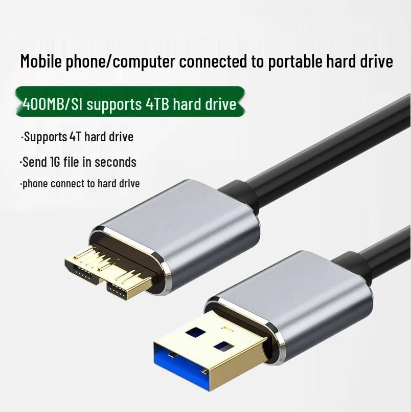 USB 3.0 Type-C to Micro-B Hard Drive Data Transfer Cable