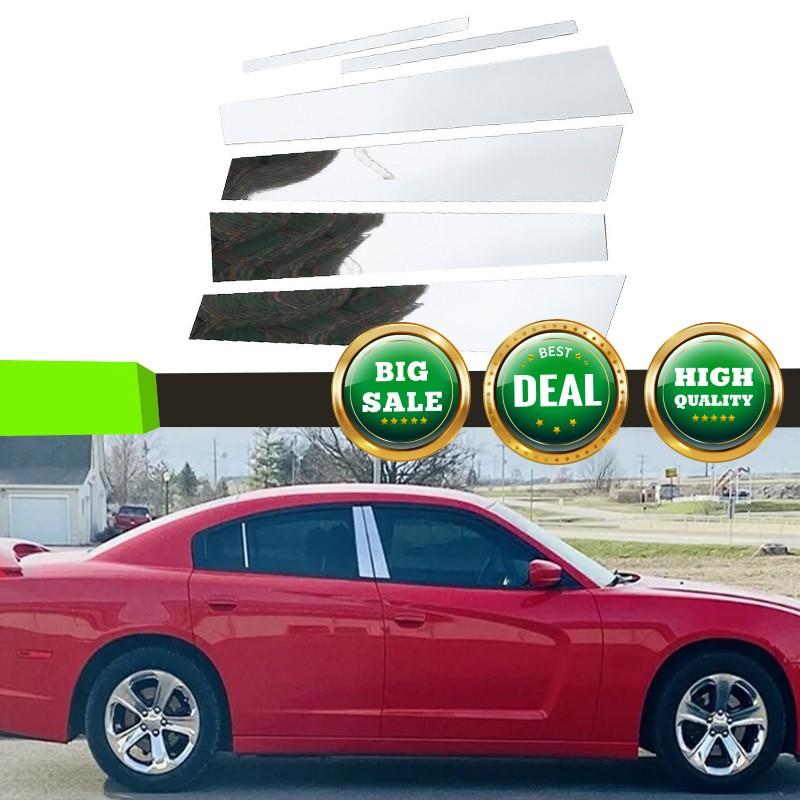 Pillar Posts Door Trim Cover Decal Chrome 6PCS FIts Dodge Charger 2011-2021 2020