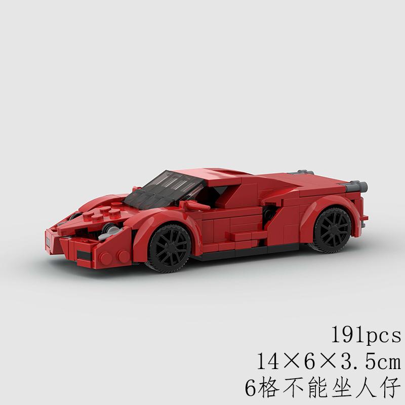 MOC Car Super Race City Speed Sport Pickup Vehicle Model Building Blocks Rally Supercar Racing Bricks Christmas Gift Technical