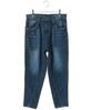 atONE Loose Fit Denim Sarouel Plus Size Size Navy Women's Pants, 100% Cotton, Denim, 4L,