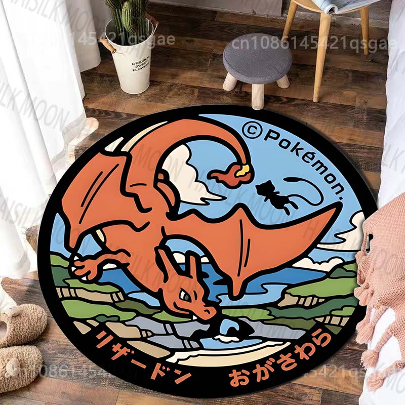 Multiple Styles Japan Cute Doraemon Print Round Rugs for Living Room Bedroom Floor Mats Kids Room Household Carpet Home Decor