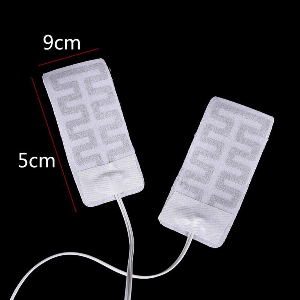1 Pair Electric USB Gloves Heater Carbon Fiber Cloth Heated Gloves Pad