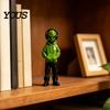 Moderne Home-Office-Gadgets 3D-gedruckte Alien-Figur mit Kapuzenpullover und Kopfhörer, Trendige Schreibtisch-Personalisierte Geschenke für Gamer, Ornament, Cyber