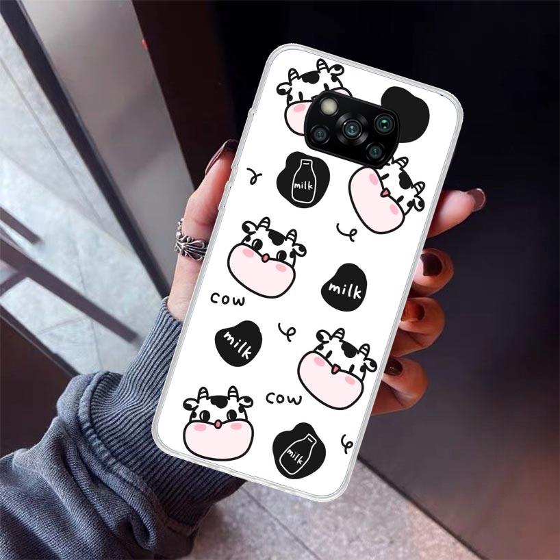 

Dairy Cattle Cow Speckle Cute Phone Case for Xiaomi Poco F7 Ultra X7 X6 X5 Pro X4 Gt M8 M7 Redmi 15 15C 13 13C 12 12C Soft Cover Redmi 13C
