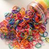 Bunte Elastische Haargummis, Niedliche Einweg Mini-Haarbänder, Vielseitige Scrunchies Für Zöpfe, Pferdeschwänze