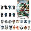 Christmas Countdown Blind Box Mini Acrylic Dragon Baby Hanging Decor For Holiday Gift Giving
