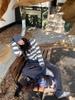 2025 Autumn/Winter Women's Korean Style 100% Wool Striped Cardigan Sweater - Round Neck, Comfortable Knit