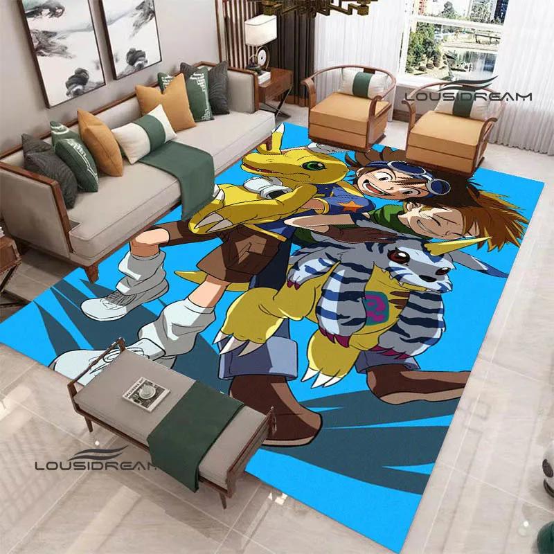 3D Digimon Cartoon Printed Carpet Non-slip Carpet Yoga Mat Carpets for Living Room Area Rug Home Bedroom Decor Birthday Gift