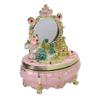 Dressing Table Shaped Trinket Box Decorative Hand Painted Metal Enamel Jewelry   for Rings Bracelets