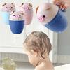 Cute Baby Shampoo Rinse Cup Baby Piggy Cartoon Bath Rinser Pail To Wash Hair and Wash Out Shampoo by Protecting Infant Eyes