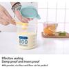 Pink 3pcs PP Storage Jars Set Airtight Clear Containers for Fridge Pantry Cereal Grain 600 800 1000ml