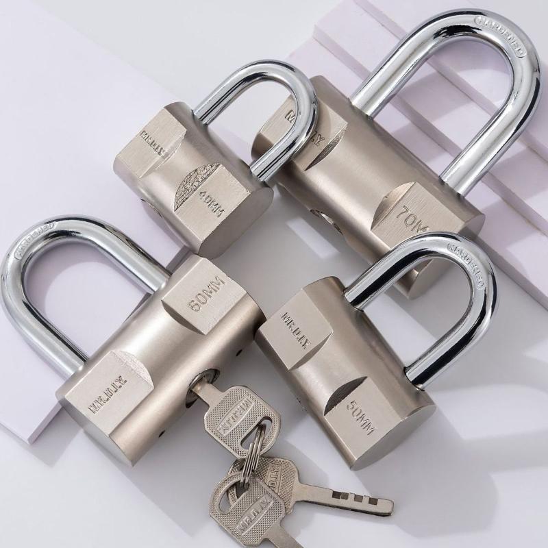 Padlock Anti-theft Rustproof Heavy Duty Waterproof Key Lock for Home Garage Garden Gate Outdoor Storage Use