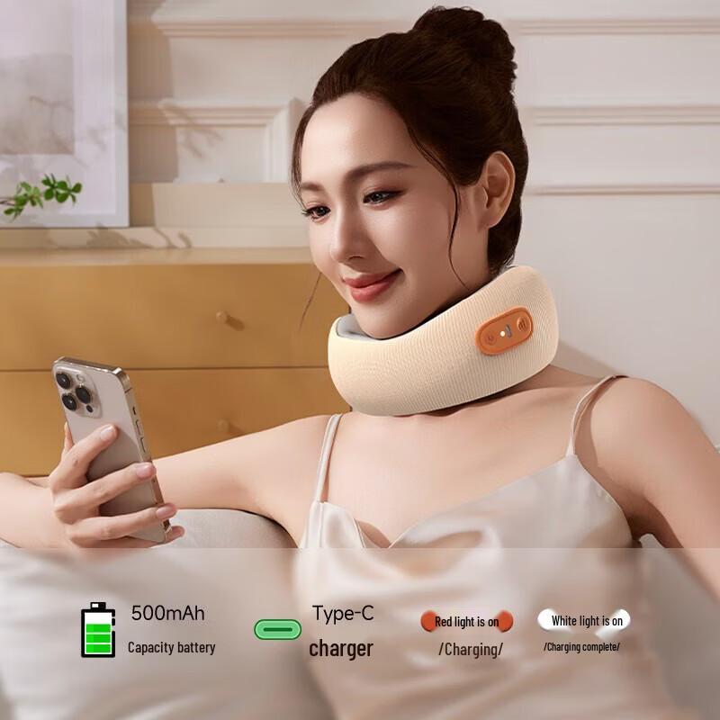 AUX U-Shaped Neck Massager Pillow with Heat CN plug (adapter included)