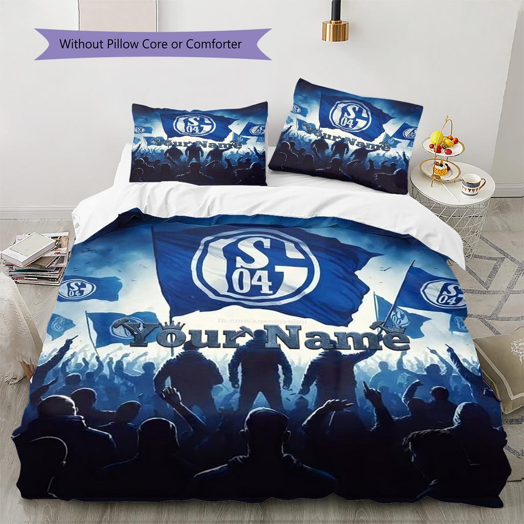 Sport Icon Custom Name Pattern Bedding Quilt Set Quilt Cover Pillowcase Home Birthday Gift(1 * duvet cover + 2 * pillowcase, without core)