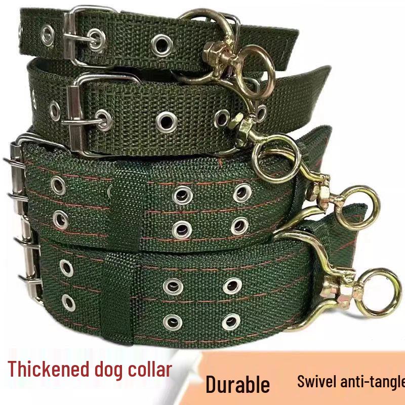 

Большой ошейник для собак средних и мелких пород - Золотистый ретривер, Немецкая овчарка, Малинуа Нашейник Головной убор Single Row 2cm Wide (for 5-10 lbs) армия зеленый