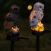 1/2Pcs Solar Owl Light with Stake Weather-resistant Waterproof Outdoor Garden Yard Pathway Patio Yard Lawn Solar Bird LED Decoration Lamp