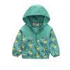Boys and Girls Children's Clothing In Small Children Printed Fashion Splicing Casual Hooded Zipper Jacket Jacket