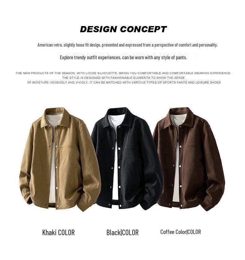 Men's Retro Lapel Jacket: Versatile and Casual Winter Trend