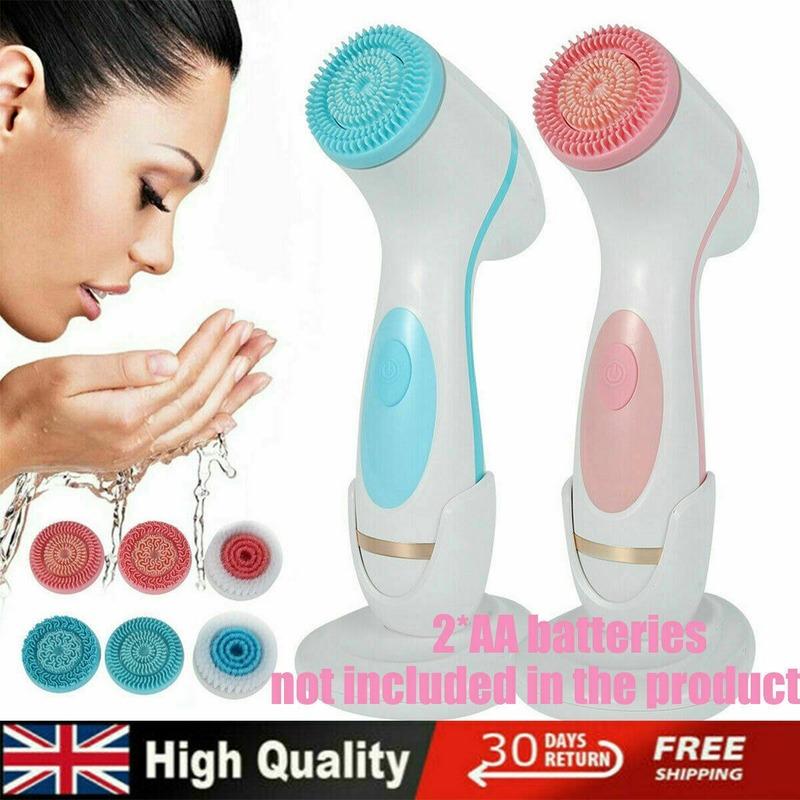 Electric Silicone Cleansing Brush Ultrasonic Facial Pore Cleaning Tool Beauty Instrument
