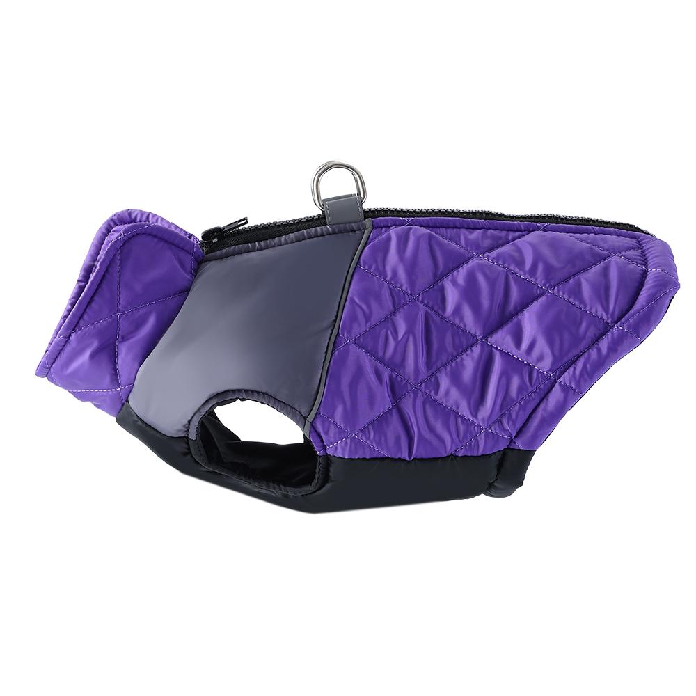 Winter Dog Jacket For Small Medium Dogs Cats Reflective Plaid Puppy Clothes With D-Ring Chihuahua Yorkies Waistcoat Pet Costumes