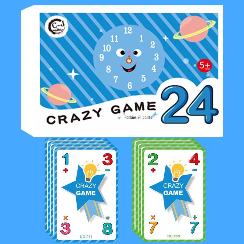 24-Point Math Card Game: Quick Calculation Fun & Puzzle Training for Elementary Students