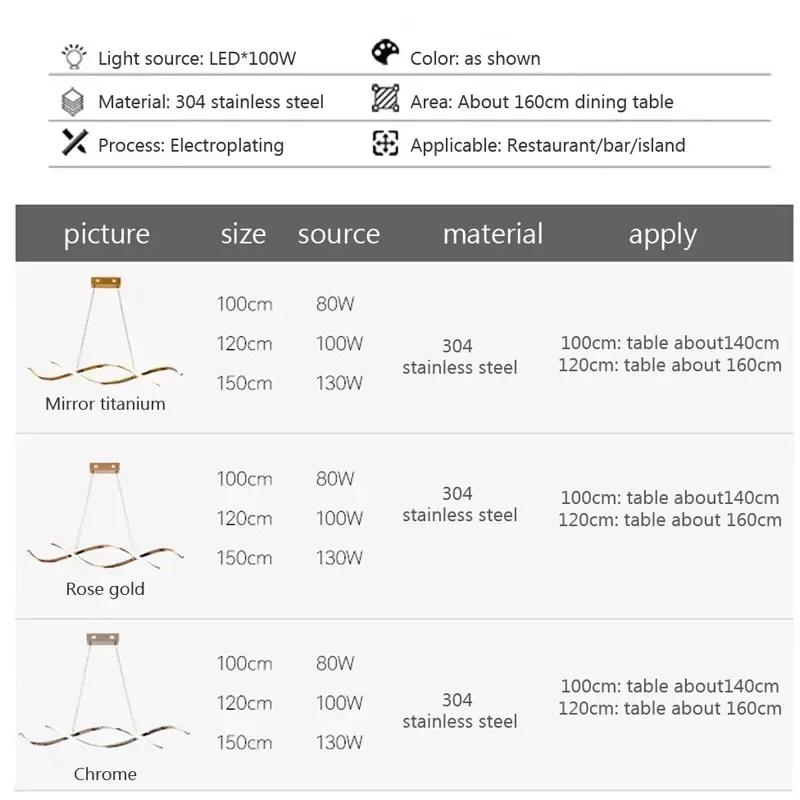 Modern LED Pendant Lights for Living Dining Room Suspension Luminaire Restaurant Ceiling Chandelier Indoor Lighting Fixture