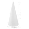 12pcs 10cm White Solid DIY Cone Children Handmade Toys For Girls Polystyrene Foam Tip Cone DIY Painting Home Craft Christmas