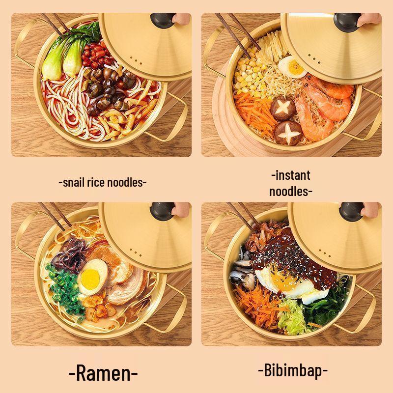 Korean Style Stainless Steel Instant Noodle Pot