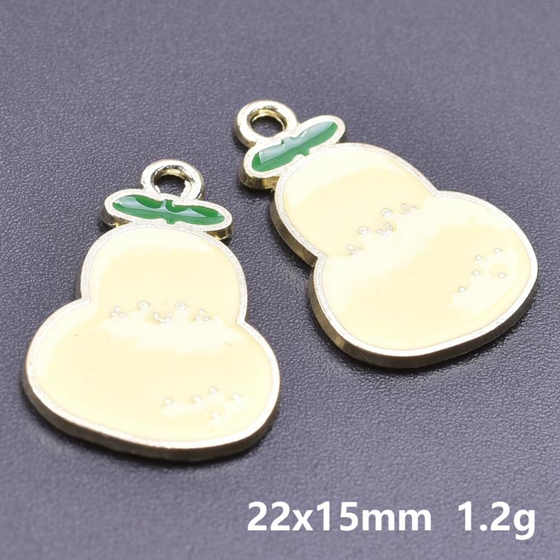 20 Stück Lebensmittel-Accessoires Rote Erdbeere Kirsche Emaille-Anhänger Für Schmuckherstellung Großhandel Frucht Banane Avocado Anhänger Anhänger-Zubehör