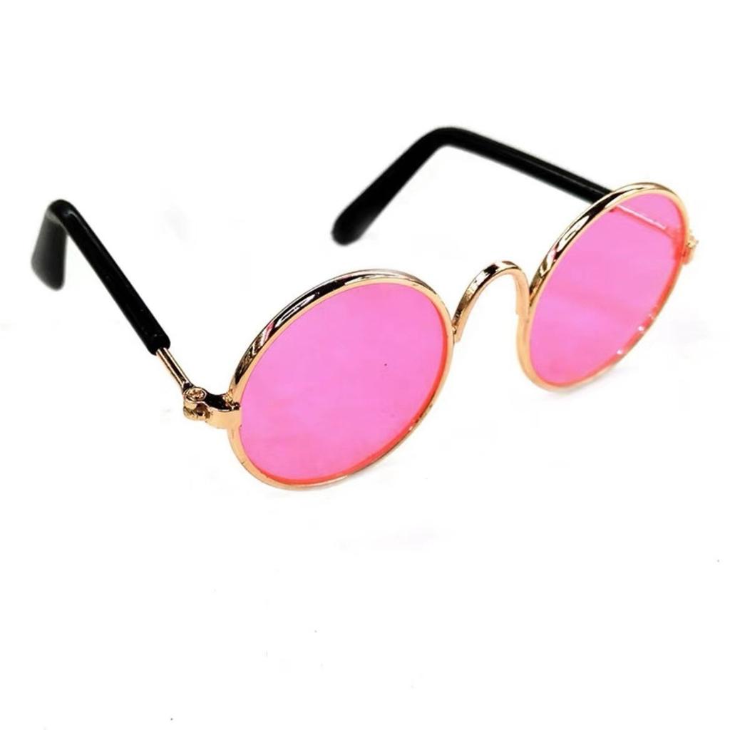 Fashion Dog Cat Pet Glasses Creative Trend Photography Round Frame Small Sunglasses Retro Cat Dog Sunglasses