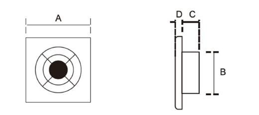 NORTADA HOKURO ORU WP-100 bathroom fan standard white