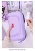 Large Capacity Canvas Double Layer Pencil Case for Middle & High School Students