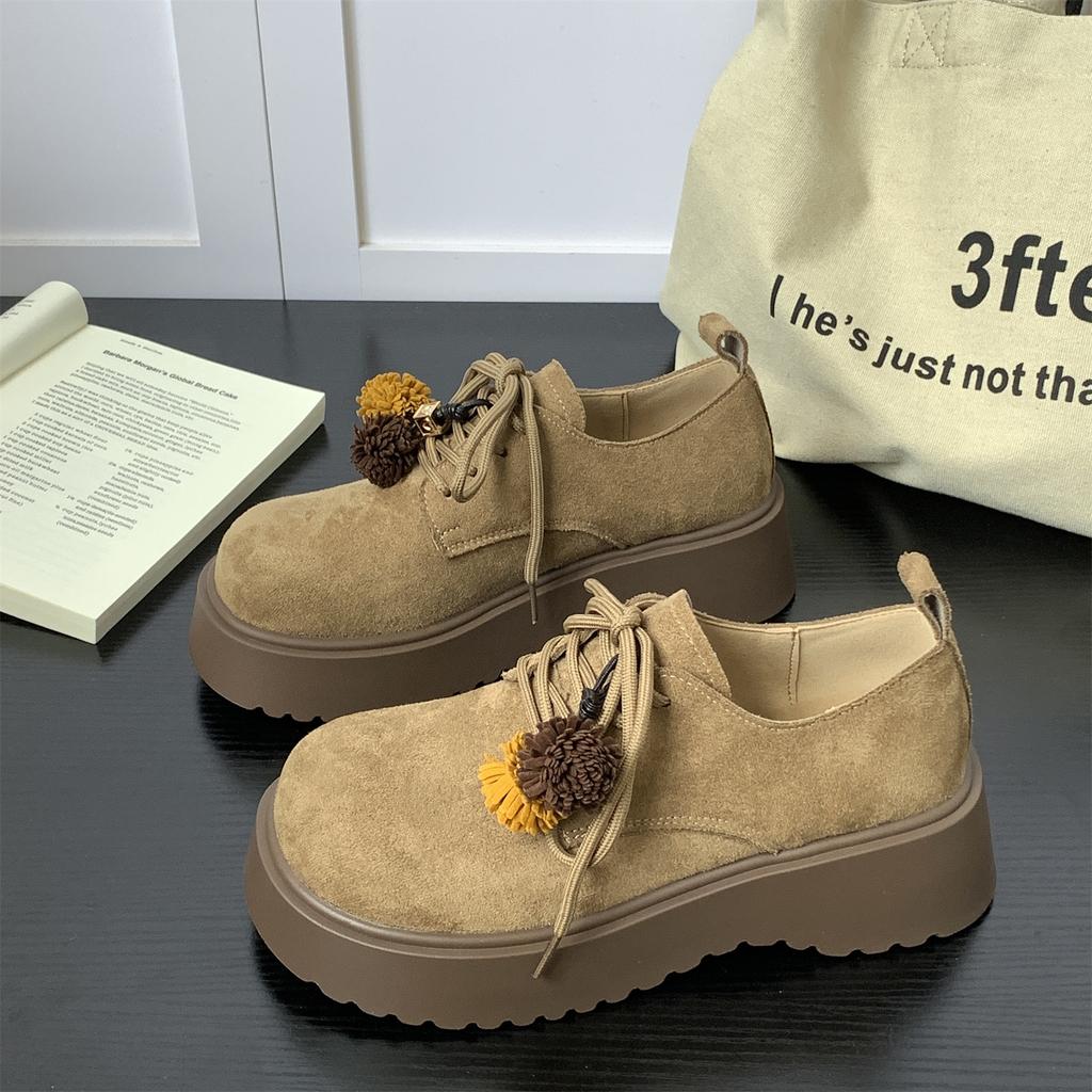 Thick-soled Small Man Heightening Loafers Women's Autumn 2025 New Fashionable Versatile Lazy One-pedal Small Single Shoes