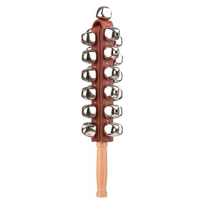 Hand Jingle Bells Hand Schlittenglocken Holz Shaker Jingle Bells Stick Musikalisches Schlaginstrument