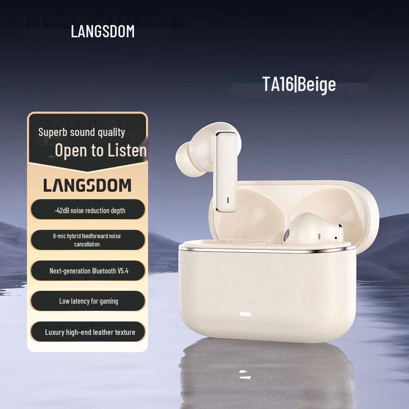 Lanston TA16 Kabellose Bluetooth-Kopfhörer mit aktiver Geräuschunterdrückung