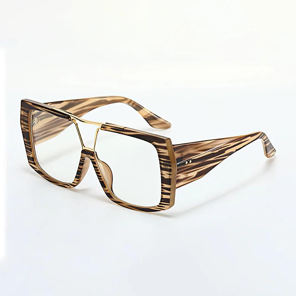Retro Anti Blue Light Computer Glasses Blue Light Blocking Glasses Computer Eyewear Large Frame Anti-Radiation For Men And Women