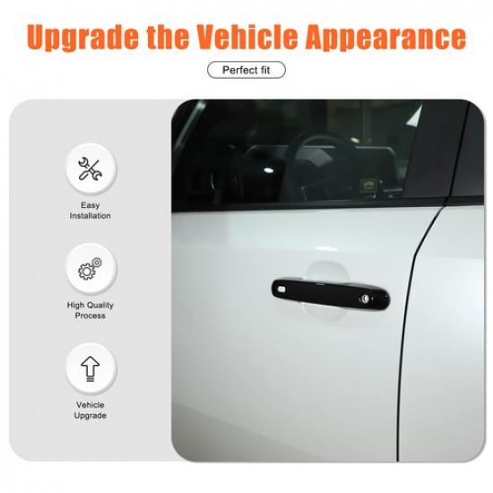 Glossy Black Exterior Side Door Handle Cover For Toyota  LC250 2024-2025