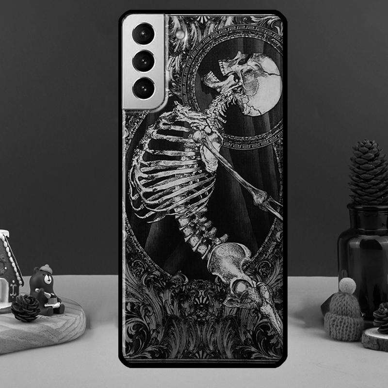 Husa cu craniu de moda gotica pentru Samsung Galaxy S21 S20 FE Note 20 S22 Ultra Note 10 S8 S9 S10 Plus Husa de telefon