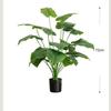 Nordic Style Monstera Faux Plant Arrangement for Living Room Decor