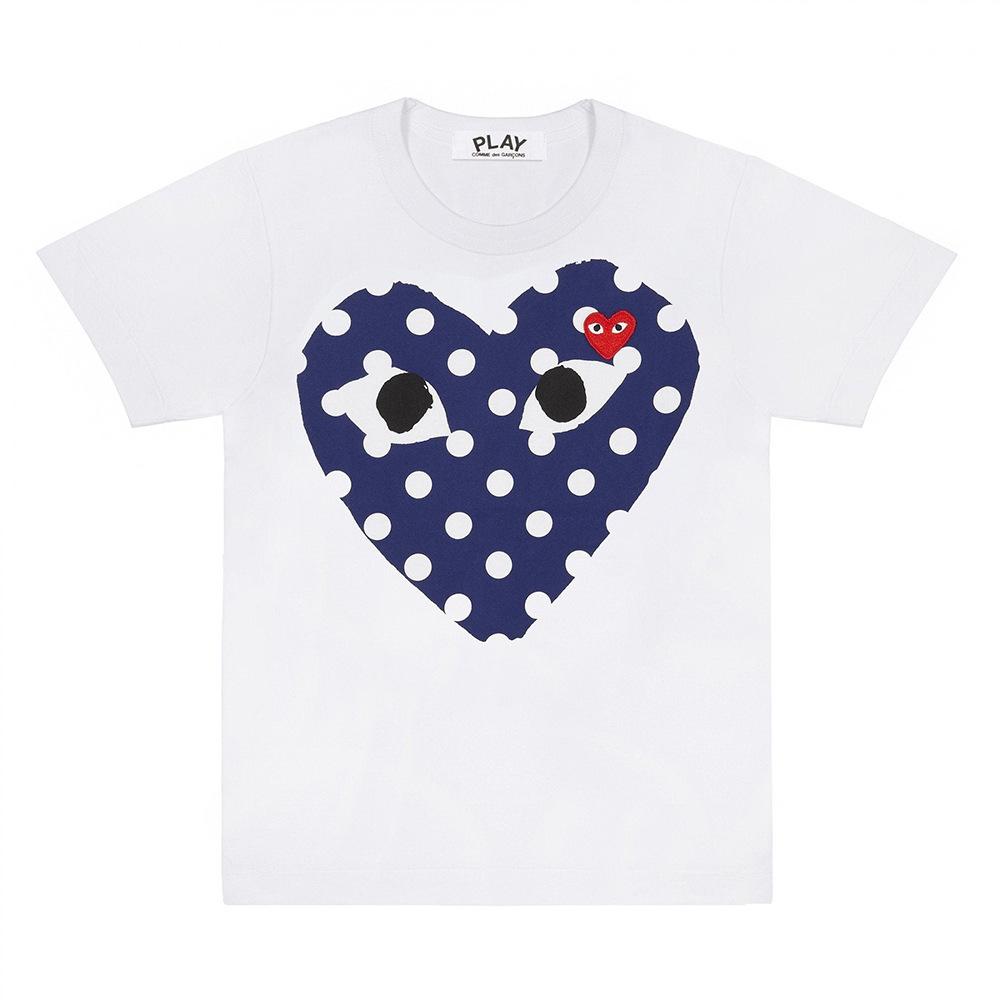 Cross-border American Trendy Brand Bestseller Heart-shaped Unisex 3D Printed Crew Neck Simple Casual Loose Short-sleeve T-shirt