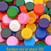 Colored Plastic Bottle Caps for DIY Creative Puzzles & Crafts