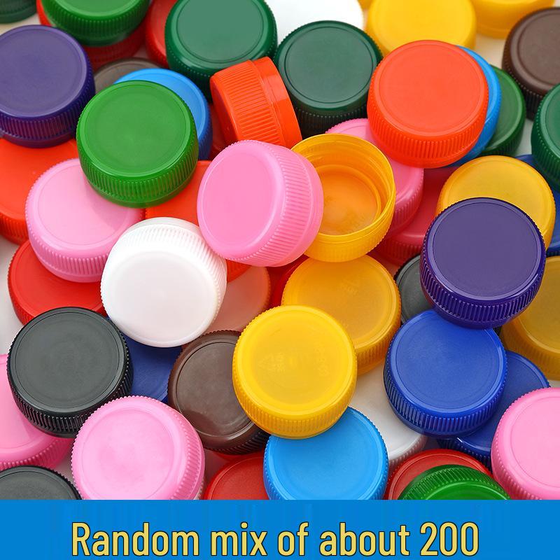 Colored Plastic Bottle Caps for DIY Creative Puzzles & Crafts