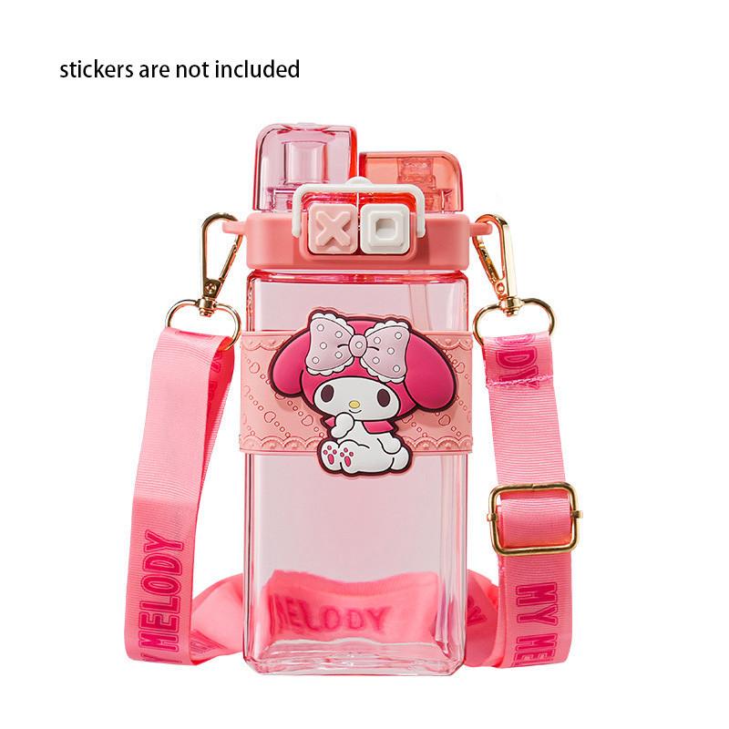 Hochwertige Kuroko Kinder-Sommer-Trinkflasche mit schönem Design und Doppelstrohhalm My Melody