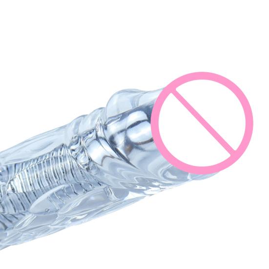 Flexible Double Headed Dildo Realistic Bendable Strap-On Toy for Couples Long