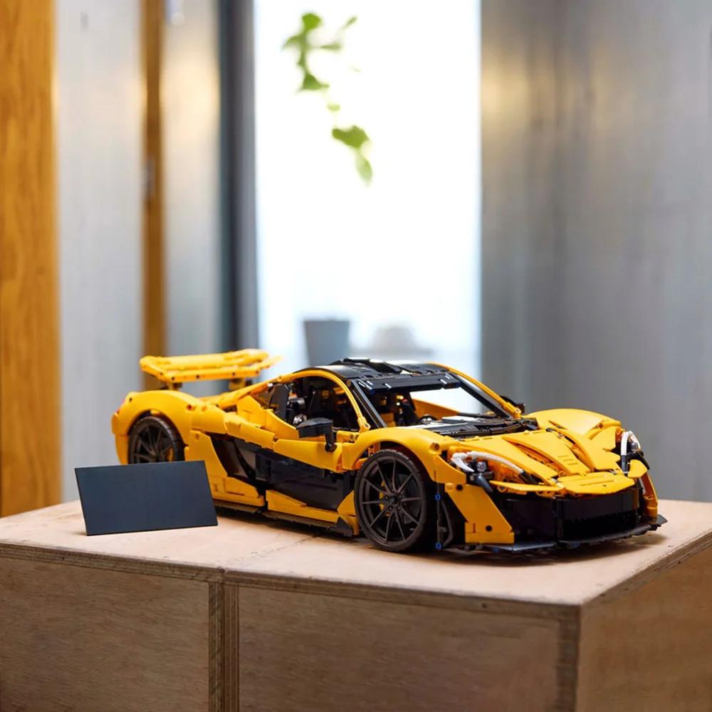 3898ks Nový P1 Super Závodní Auto Model Stavebnice 1:8 Sestavitelných sad Kostky Technické hračky Pro děti Vánoční dárky