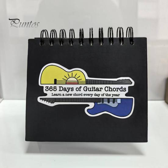 Το Ημερολόγιο 365 Ημερών Συγχορδιών Κιθάρας Ημερολόγιο Συγχορδιών Μέρα-Παρά-Μέρα Αναδιπλούμενο Επιτραπέζιο Καθημερινό Πρόγραμμα για Κιθαρίστες