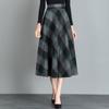 Neuer Herbst/Winter Verdickter Retro Karomidi-Rock - High Waist A-Linien Schwingrock für Damen