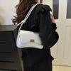 Bag Women's 2025 New Summer Shoulder Crossbody Bag Simple Casual Underarm Baguette Bag Stylish Versatile Small Square Bag